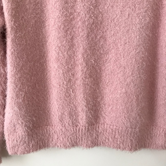 H&M Pink Fuzzy Crew Neck Sweater - Picture 3 of 16